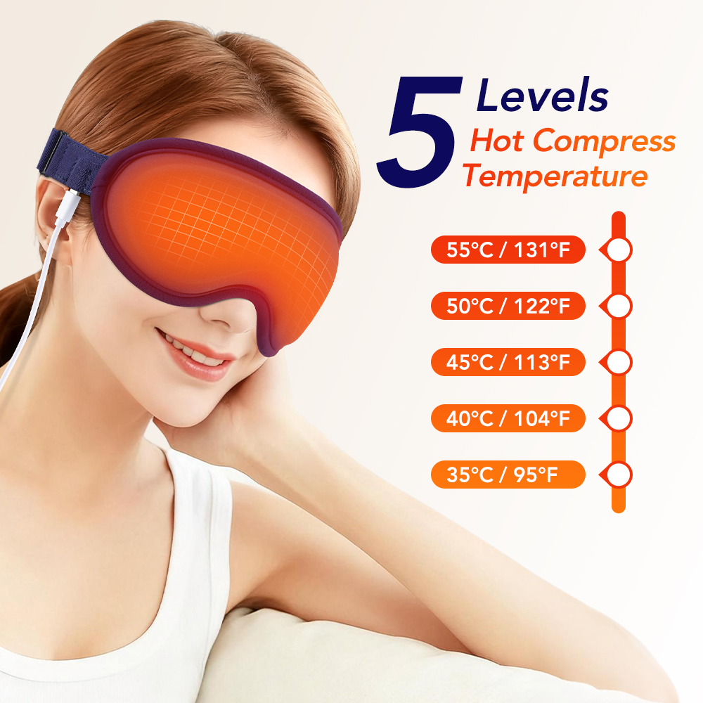 Eye Mask Heated - Máscara ocular térmica recargable 3D con