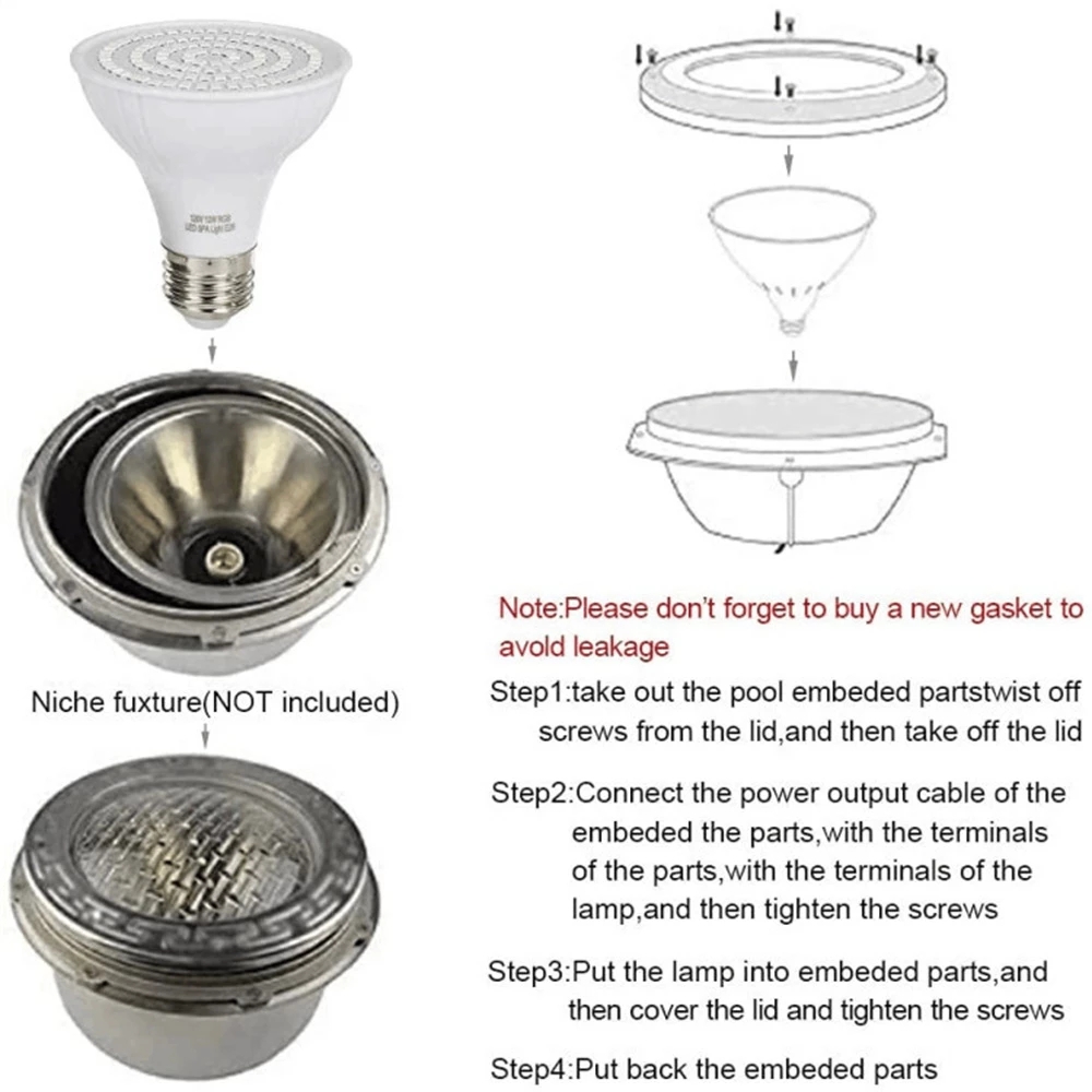 Luz LED RGB para piscina, bomb - Xy Spa & Wellness reseña y precio