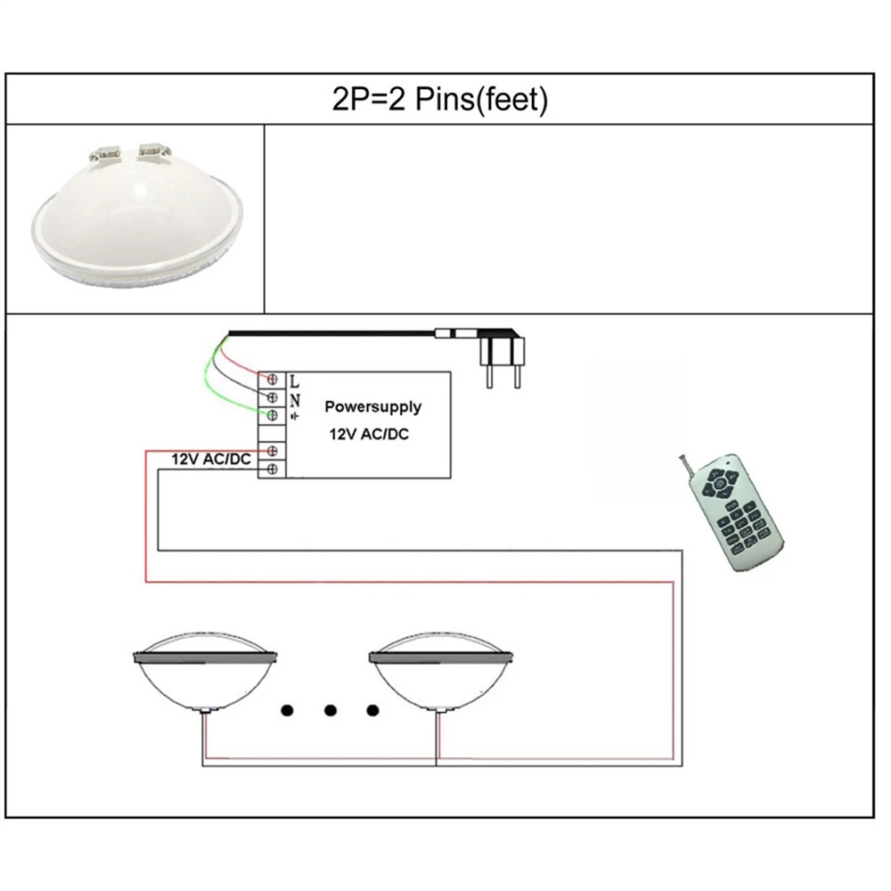 Luz LED RGB PAR56 de 25W para  - Xy Spa & Wellness reseña y precio