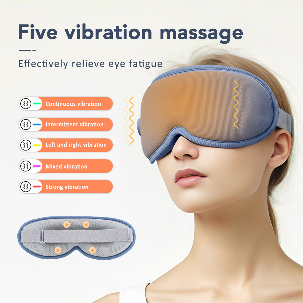 Masajeador de ojos 3D, 5 vibra - Eye Mask Heated reseña y precio